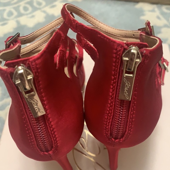 Jewel Badgley Mischka heels size 7 Dark satin pink - Picture 12 of 16